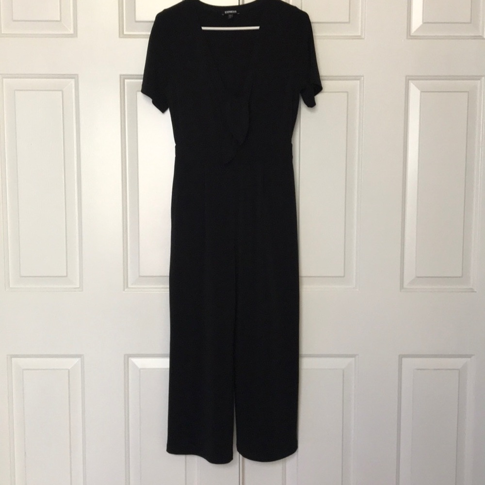 Express tie front jumpsuit